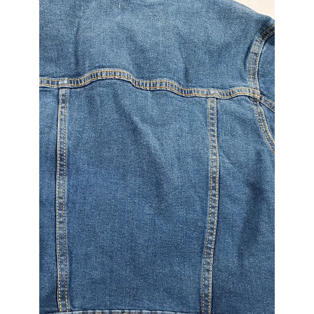 Old Navy Kids Denim Trucker Jacket Blue M (8) Stretch Cotton